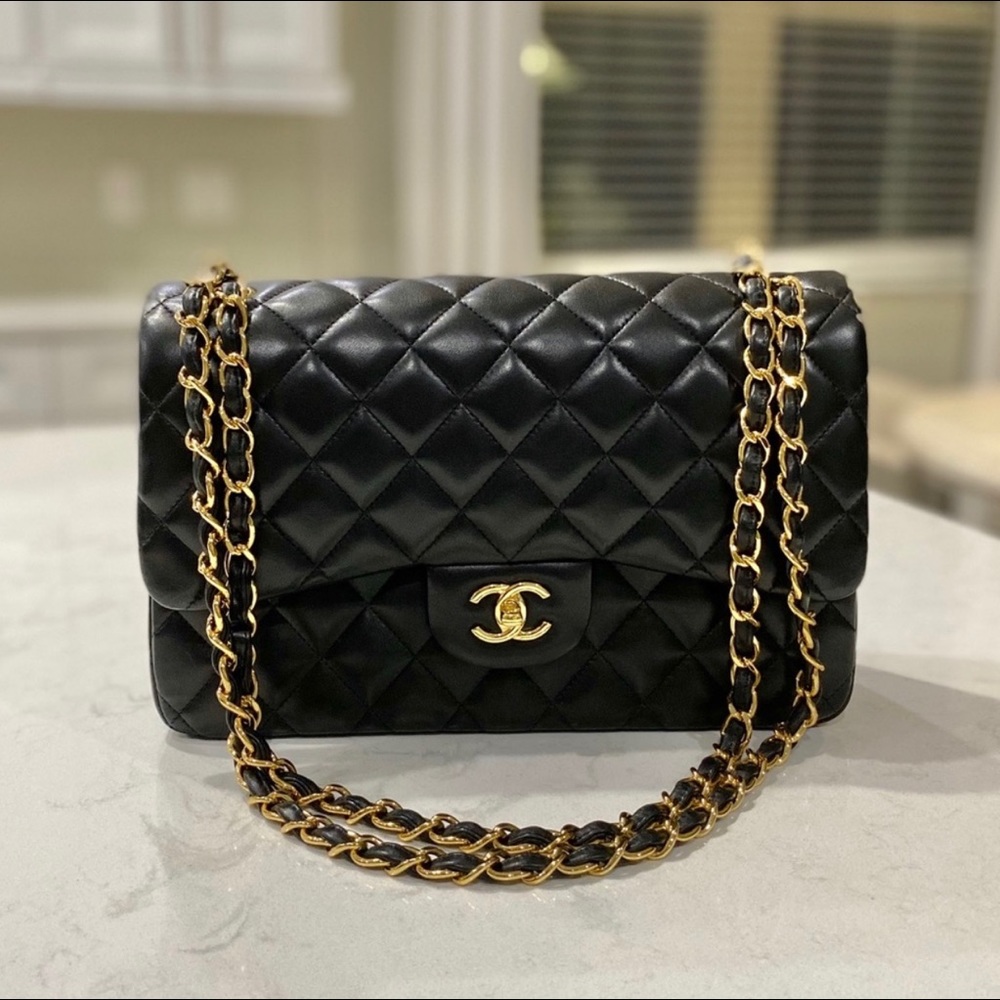 Chanel Classic Double Flap Jumbo Lambskin Bag